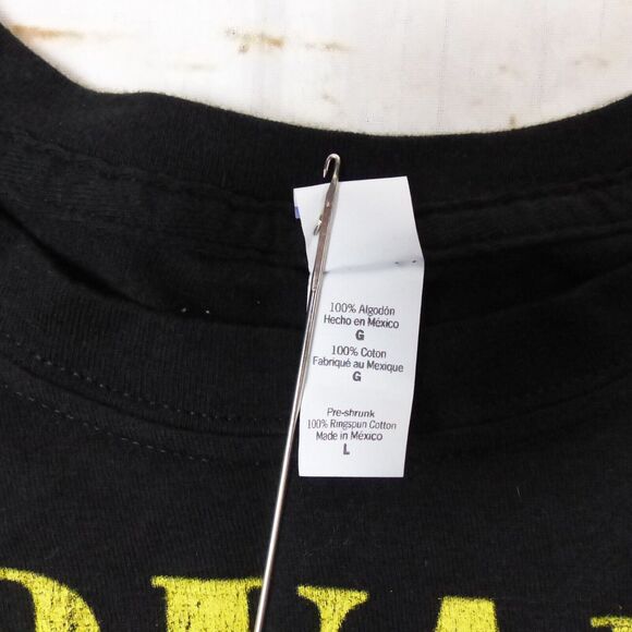 Y2K Nirvana Smiley Face T-Shirt Womens L Black 2013 Grunge Nevermind Tultex VTG - Picture 7 of 9